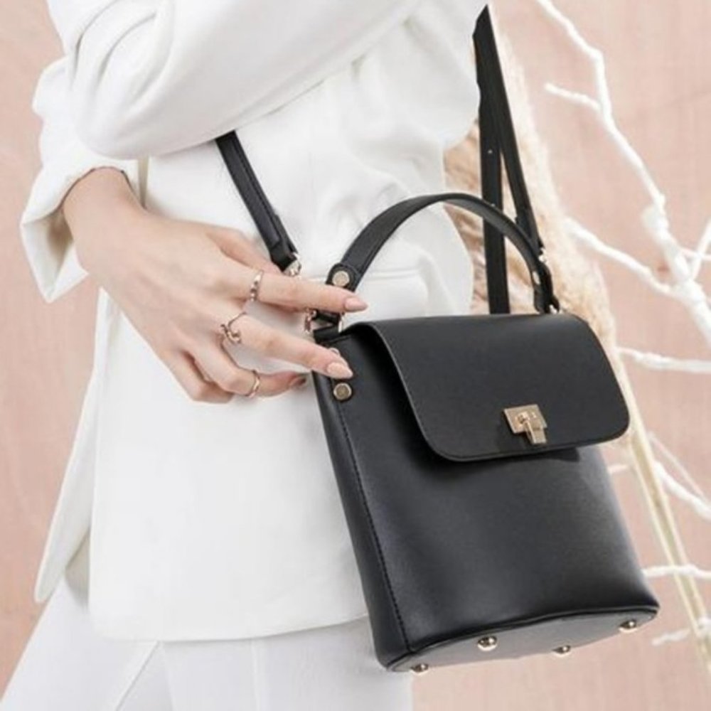 Remy Black Crossbody Bag by Melie Bianco